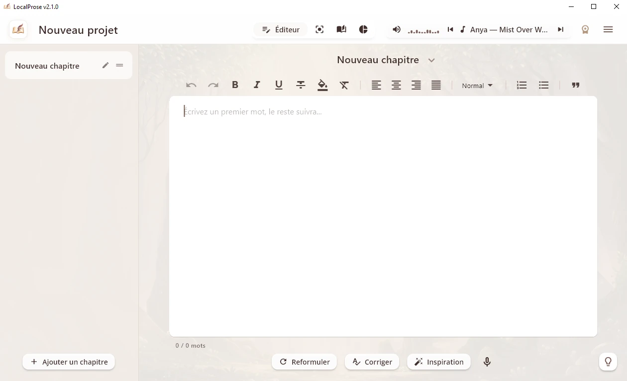 Syndrome de la page blanche : le curseur clignote sur une page vide