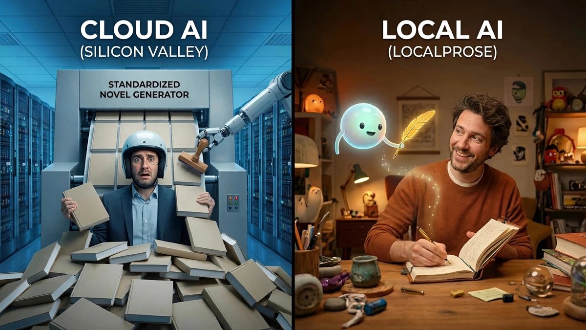 Comparison: ChatGPT generation refusal vs LocalProse freedom