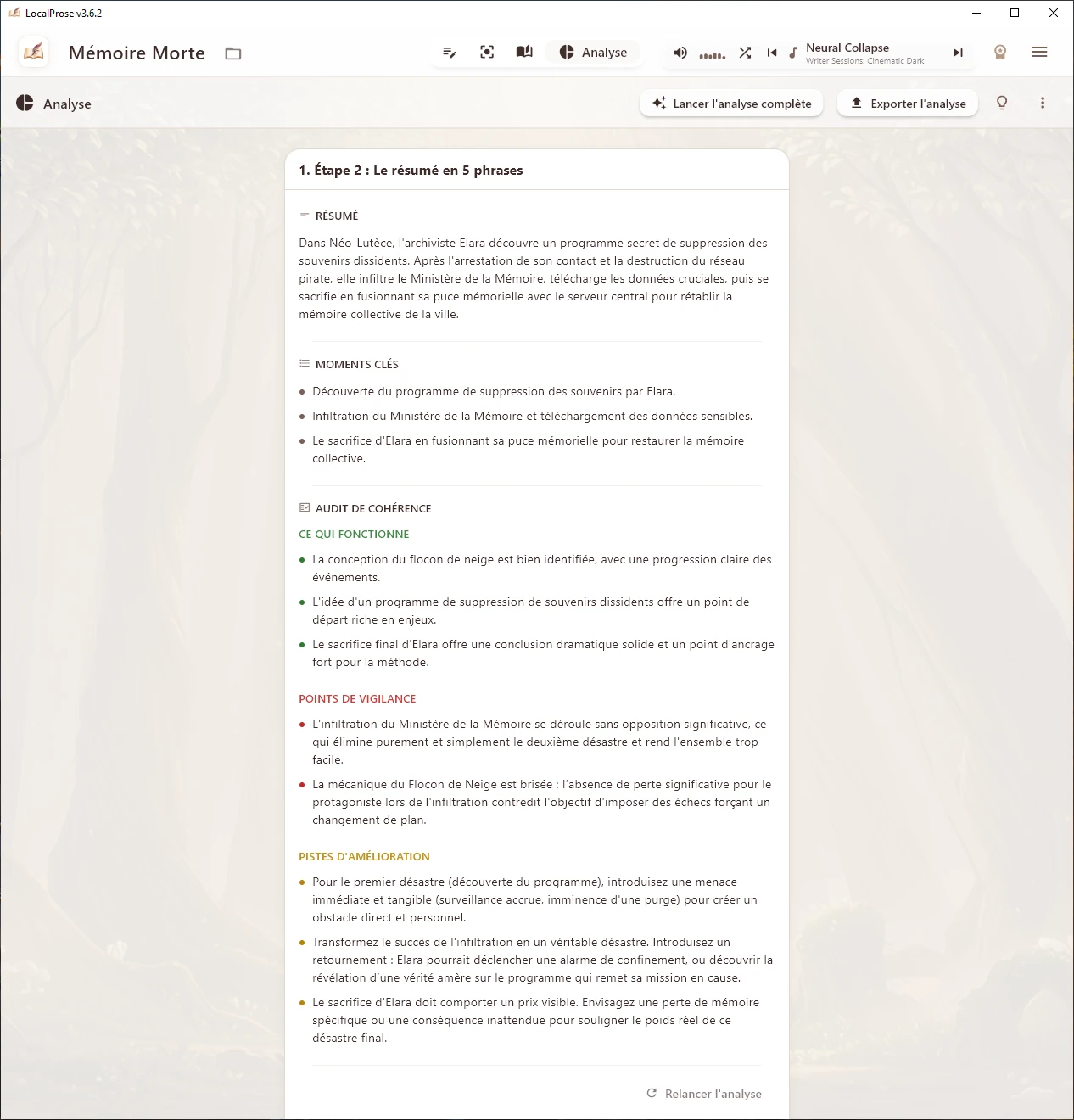 Audit de cohérence par IA : analyse des désastres narratifs