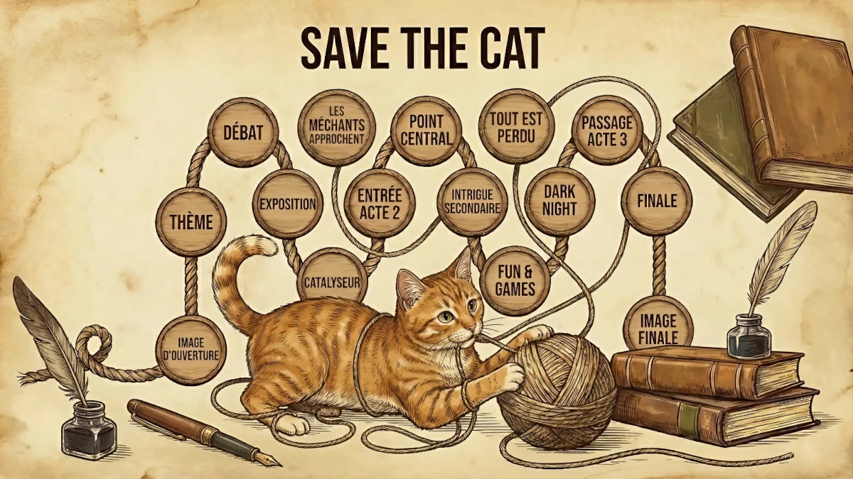 Structure narrative Save the Cat : de la théorie à la pratique avec LocalProse