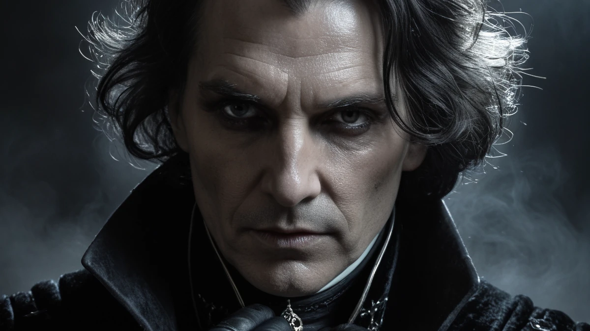 Le portrait de Valerius, antagoniste pour univers Dark Fantasy