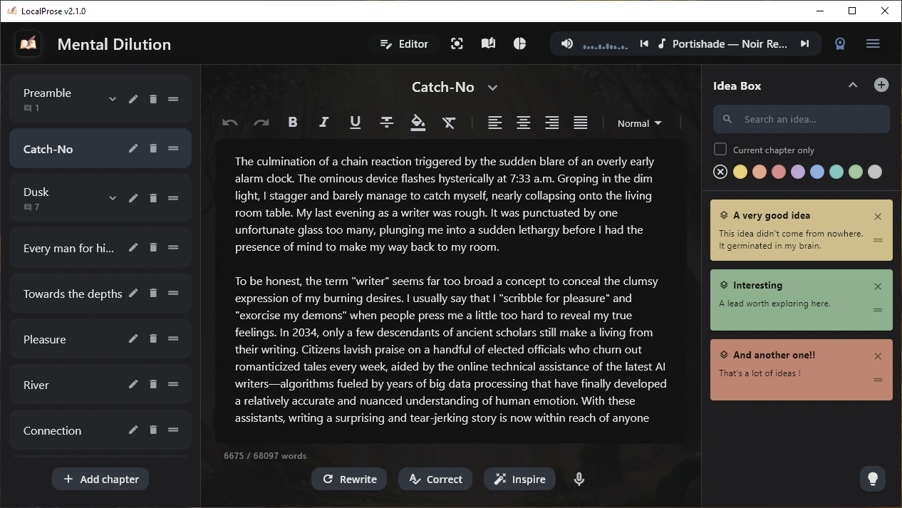 Editor (Dark mode)