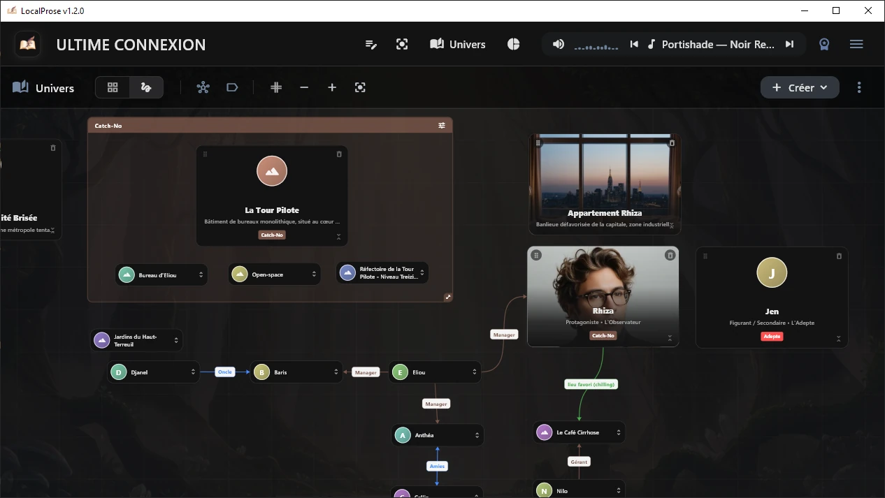 Univers (mode sombre)