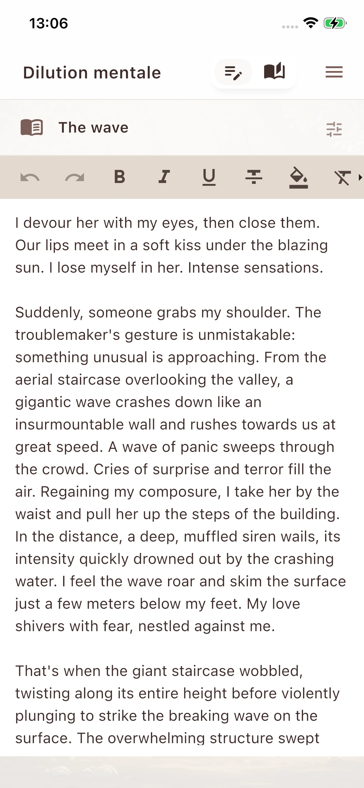 Mobile App - Editor (light mode)